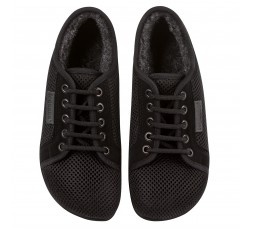 Leguano Aktiv Barfußschuh Winterediton, lava-schwarz