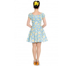 kurzes Kleid mit Blumendruck Sunshine - 4705