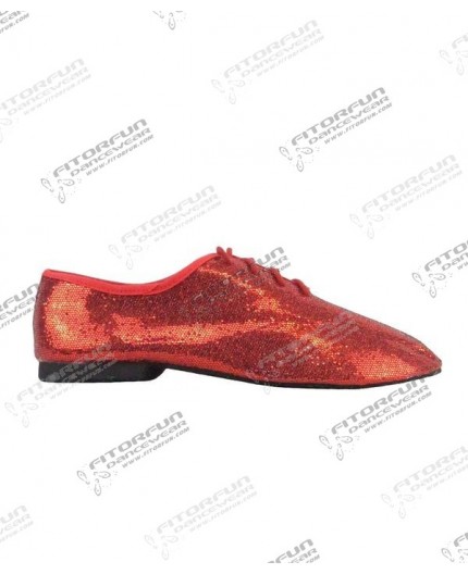 So Danca Jazzschuhe Hologramm rot - JZ79