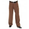 Swing Hose braun (3015) 1 Bundfalte