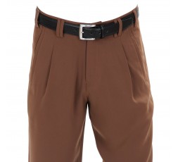 Swing Hose braun (3015) 1 Bundfalte