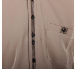 H.K. Mandel Hemd Kurzarm beige - 3140MK