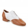 Rummos Tanzschuhe Oscar braun/weiß - Chromledersohle - breite Ausführung - EOSC