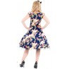 Vintage Kleid Petticoatkleid mit Blumendruck allover