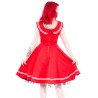 Retro Sailor Kleid Rot - 6893