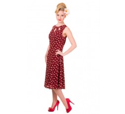 Retro Swingkleid rot m. Herzen
