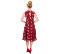 Retro Swingkleid rot m. Herzen