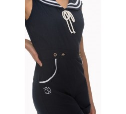 Sailor Jumpsuit Bianca im 50's Style navy - 8031