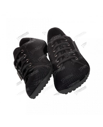 Leguano Aktiv Barfußschuh schwarz/schwarze Sohle