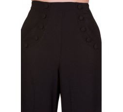Damenhose im 50's Marlene Style schwarz