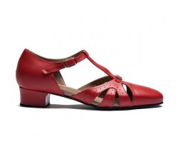 9212 Swing Balboa Tanzschuhe rot Vintage - 3 cm Absatz