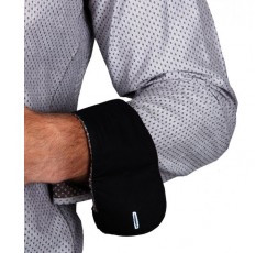 H.K. Mandel Hemd Langarm grau Slimfit - 3145ML