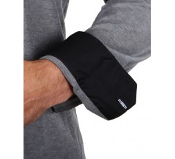 H.K. Mandel Hemd Langarm grau Slimfit - 3135ML