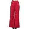 Damenhose Sailor High Waisted Marlene Hose rot - TR 4051