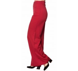 Damenhose Sailor High Waisted Marlene Hose rot - TR 4051