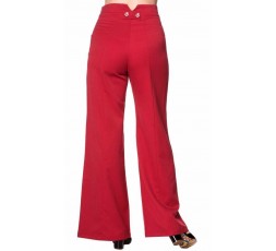 Damenhose Sailor High Waisted Marlene Hose rot - TR 4051