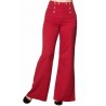 Damenhose Sailor High Waisted Marlene Hose rot - TR 4051