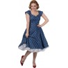 Vintage Kleid mit denim Herzchen - 5093