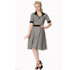 Vintage Kleid Dogtooth -...