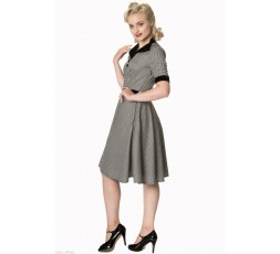 Vintage Kleid Dogtooth - Swept of her Feet - 5142