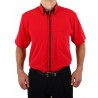 H.K. Mandel Hemd Kurzarm rot - 3142 - H.K. Mandel