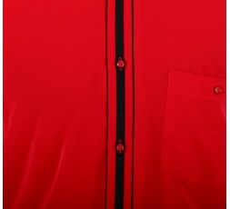 H.K. Mandel Hemd Kurzarm rot - 3142 - H.K. Mandel