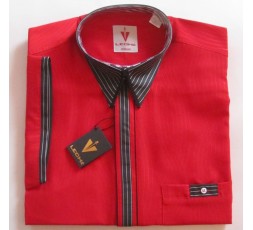 Leché Hemd Kurzarm rot m....