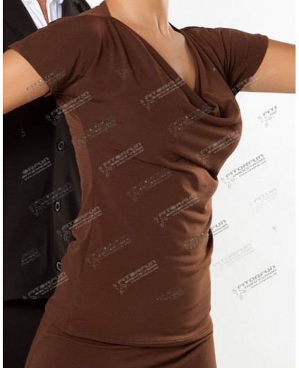 Intermezzo Damen Top WWasserfall elastisch rot - 6284