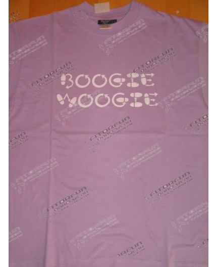 T-Shirt helles violett Boogie Woogie Steps Gr. L (HA-TSH-Step-FLV)