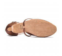 BL156 - Tanzschuhe kupfer Satin - 6,4 cm Absatz