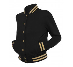 Urban Classics 2 Tone Collegejacke Ladies schwarz/gold