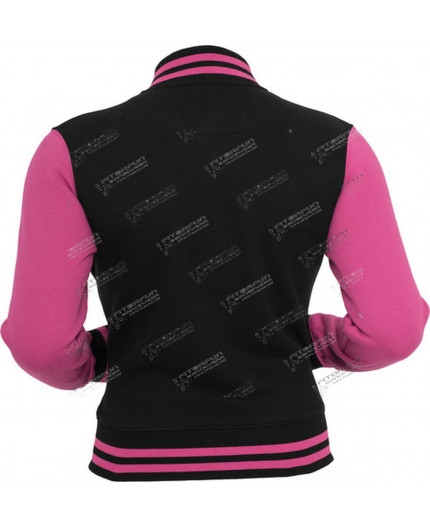 Urban Classics 2 Tone Collegejacke Ladies schwarz/pink