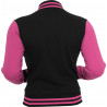 Urban Classics 2 Tone Collegejacke Ladies schwarz/pink