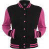 Urban Classics 2 Tone Collegejacke Ladies schwarz/pink