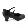 CH58 - Schwarz - Charakterschuh 5 cm Absatz (für Strasse geeignet)