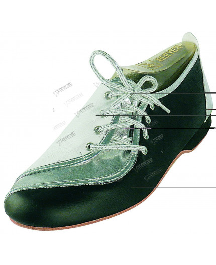 Bleyer Soslayo - 8345 - schwarz/weiss/silber - Ledersohle