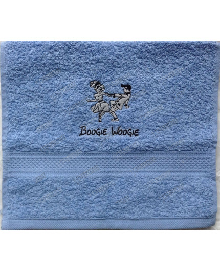 Gästetuch Tanzpaar Boogie Woogie (TP-GT-hellblau)