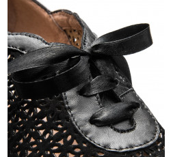 9231 Swing Balboa Tanzschuhe schwarz mit Chromledersohle - 5 cm Absatz