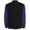 Urban Classics 2 Tone Collegejacke schwarz/lila TB207