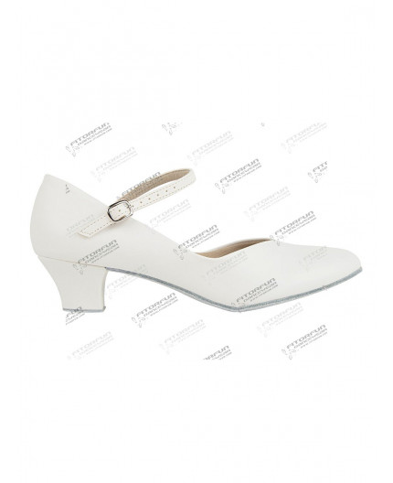 CH791 ivory - Tanzschuhe mit Chromledersohle - 3,8 cm Absatz
