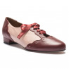 9239 Swing Balboa Tanzschuhe burgundy/rose mit Chromledersohle - 2 cm Absatz
