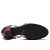 9256 Tanzschuhe burgundy/antique rose mit Chromledersohle - 5 cm Absatz