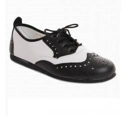 Bleyer Swing schwarz/weiss Ledersohle - 7132-102