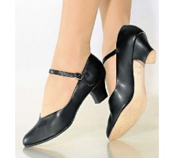 CH50 Charakterschuh mit Ledersohle schwarz (fÃ¼r StraÃŸe geeignet)