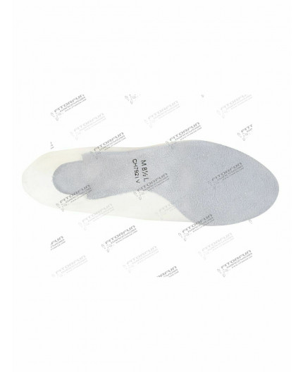 CH792 weiß - Tanzschuhe mit Chromledersohle - 5 cm Absatz