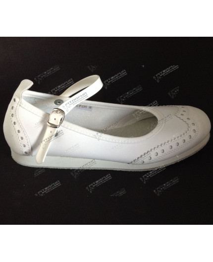 Bleyer Strap Lindy Hoper weiß - Ledersohle - 7141 - Gr. 36 (35)