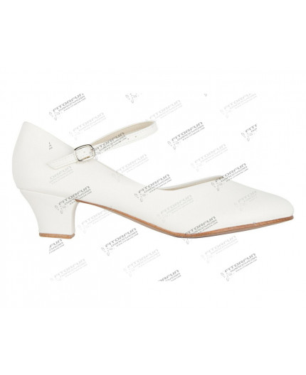 CH50W Charakterschuh mit Ledersohle ivory (für Straße geeignet)