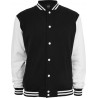 Urban Classics 2 Tone Collegejacke TB207 schwarz/weiss
