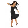 Salsa-, Tanzrock Saragossa - mit Einsätzen schwarz - RU3778