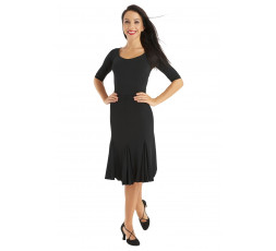 Salsa-, Tanzrock Saragossa - mit Einsätzen schwarz - RU3778